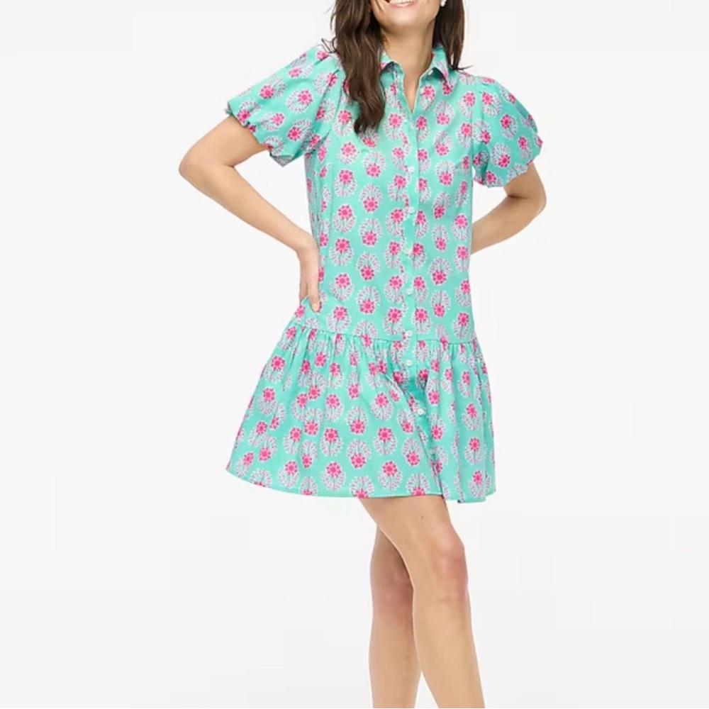 J. Crew Button Down Floral Dress!! NWOT